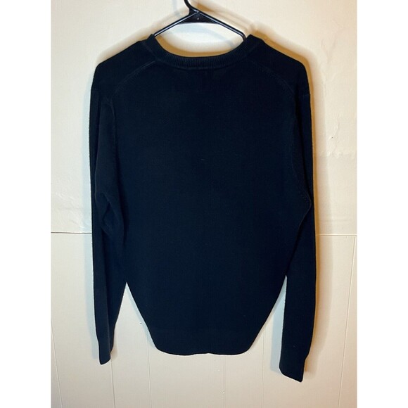 Dockers Black V-Neck Long Sleeve Sweater Men's Size Medium Lightly Worn - Picture 4 of 4